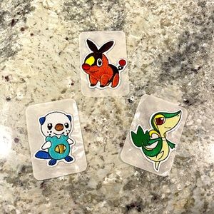 Pokémon Iron-on Patches Tepig Oshawott Snivy